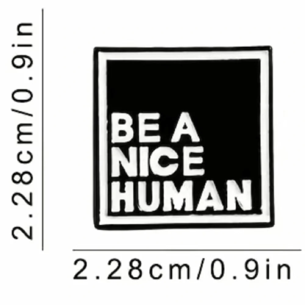 3/$18 Be A Nice Human Enamel Pin - Picture 2 of 2